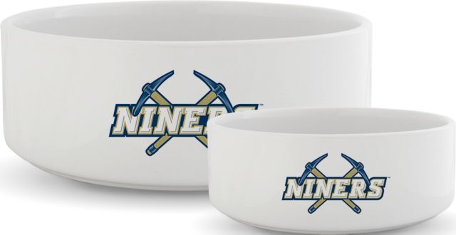 Yuba Ceramic Dog Bowl Yuba College Niners Athletic Mark - ONLINE ONLY