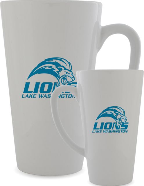 Lake Washington Full Color Latte Mug 12oz Lake Washington Wordmark - ONLINE ONLY