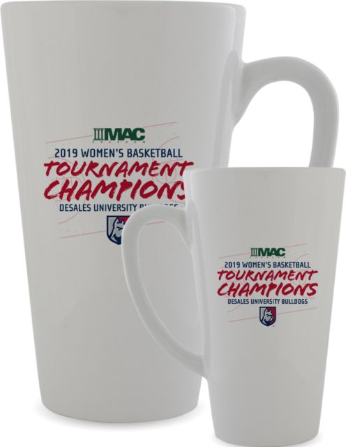 DeSales Full Color Latte Mug 17oz 2019 Womens Basketball Champions- Court - ONLINE ONLY
