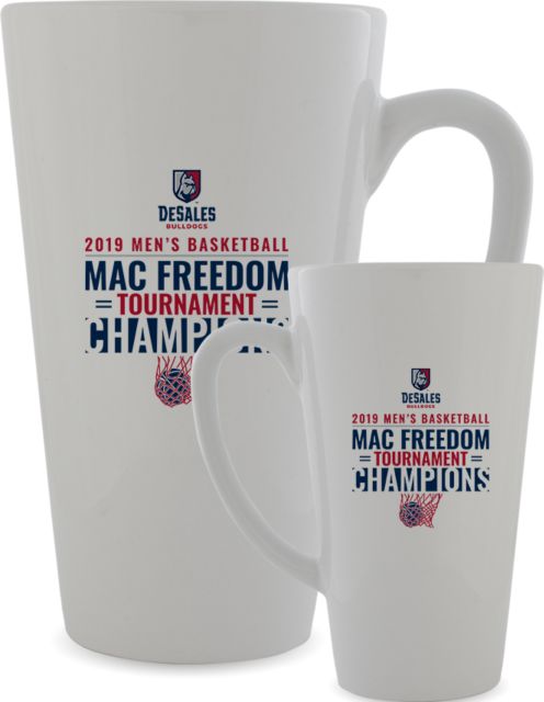DeSales Full Color Latte Mug 17oz 2019 Mens Basketball Champions - ONLINE ONLY