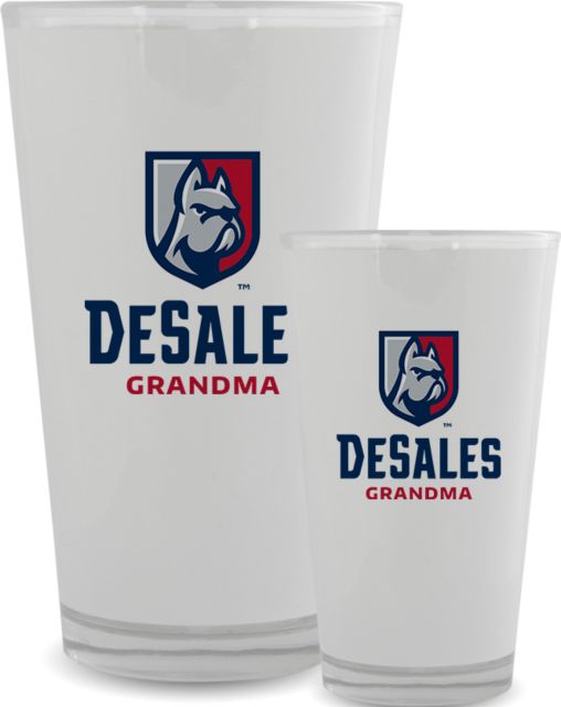 DeSales Full Color Glass 17oz Primary Logo - ONLINE ONLY