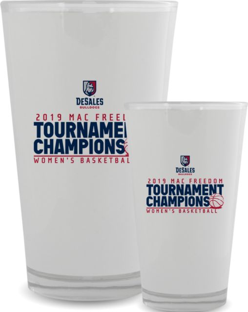 DeSales Full Color Glass 17oz 2019 Womens Basketball Champions - ONLINE ONLY