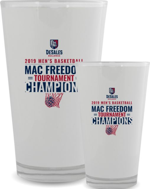 DeSales Full Color Glass 17oz 2019 Mens Basketball Champions - ONLINE ONLY