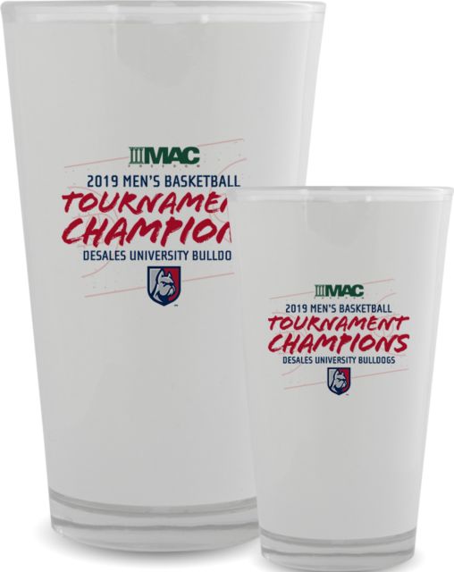 DeSales Full Color Glass 17oz 2019 Mens Basketball Champions- Court - ONLINE ONLY