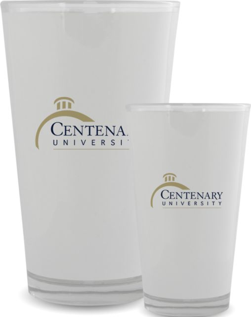 Centenary Univ Full Color Glass 17oz Centenary University Logo - ONLINE ONLY