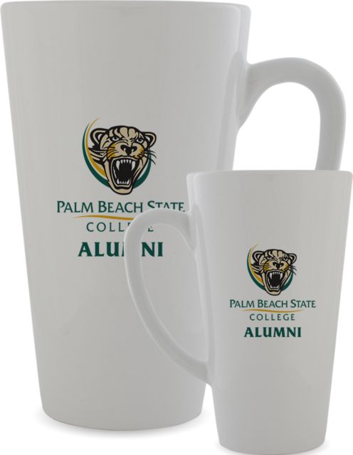 Palm Beach State Full Color Latte Mug 17oz Alumni - ONLINE ONLY