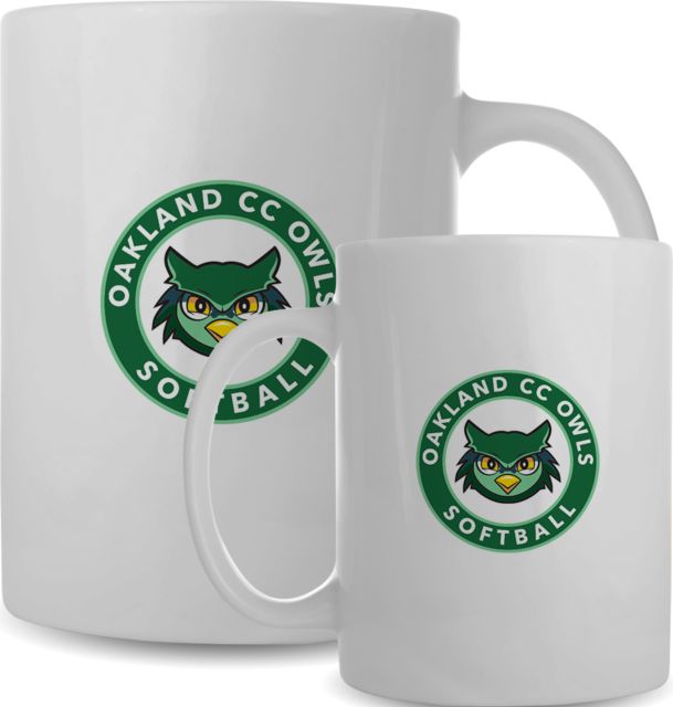 Oakland Comm College Full Color Mug 15oz OCC Owls - Softball - ONLINE ONLY