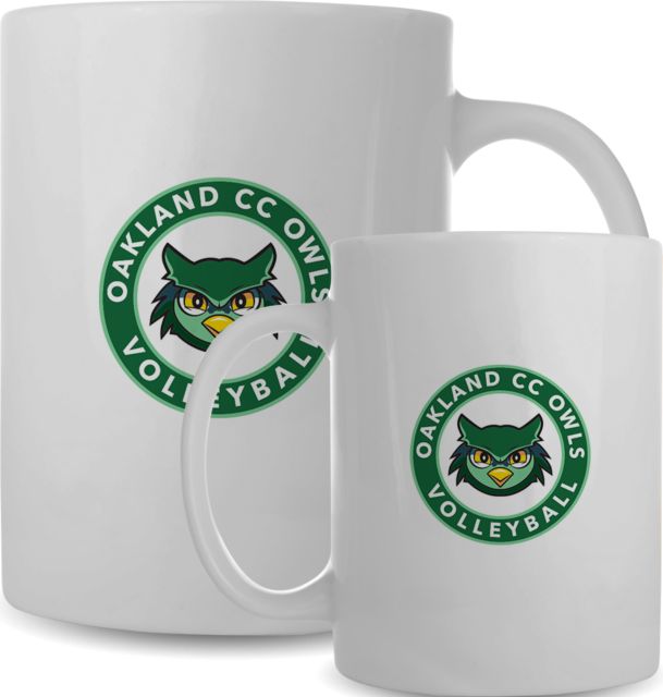 Oakland Comm College Full Color Mug 15oz OCC Owls - Volleyball - ONLINE ONLY