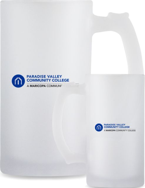 Paradise Valley Full Color Decorative Frosted Glass Mug 16oz Primary Mark - ONLINE ONLY