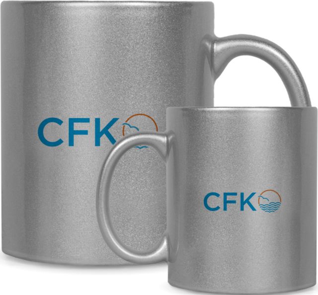 College of the Florida Keys Full Color Metallic Mug 11oz CFK Horizontal - ONLINE ONLY