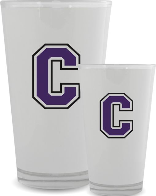 Cornell College Full Color Glass 17oz Cornell C - ONLINE ONLY