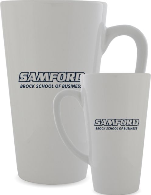 Samford Full Color Latte Mug 17oz Brock School of Business - ONLINE ONLY