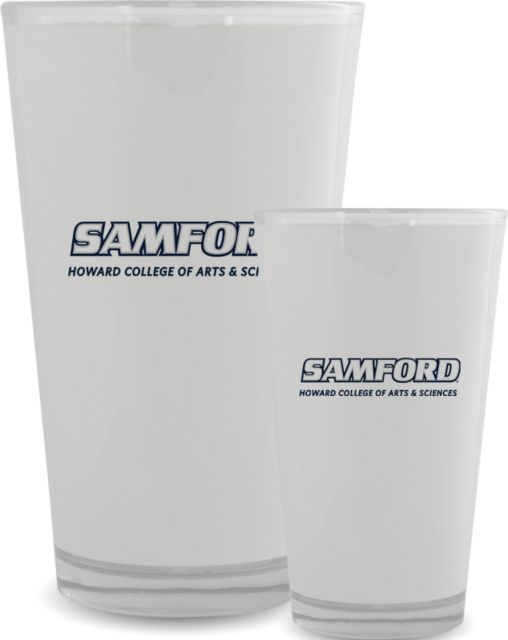 Samford Full Color Glass 17oz Howard College of Arts and Sciences - ONLINE ONLY