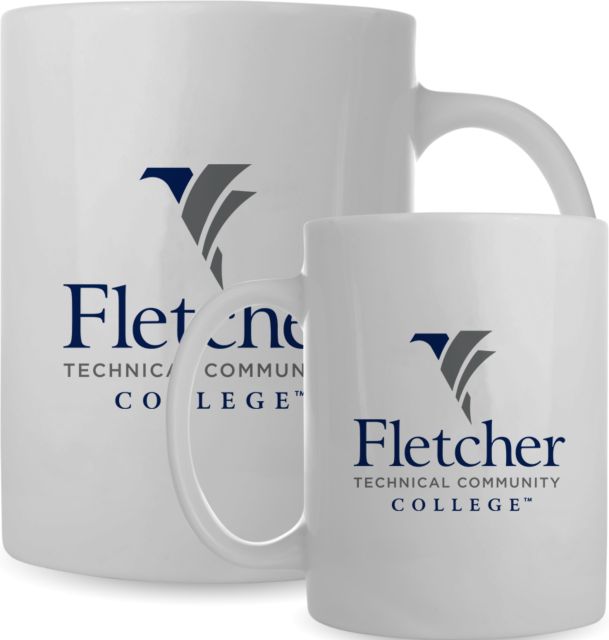 Fletcher Tech Full Color Mug 15oz Stacked Logo - ONLINE ONLY