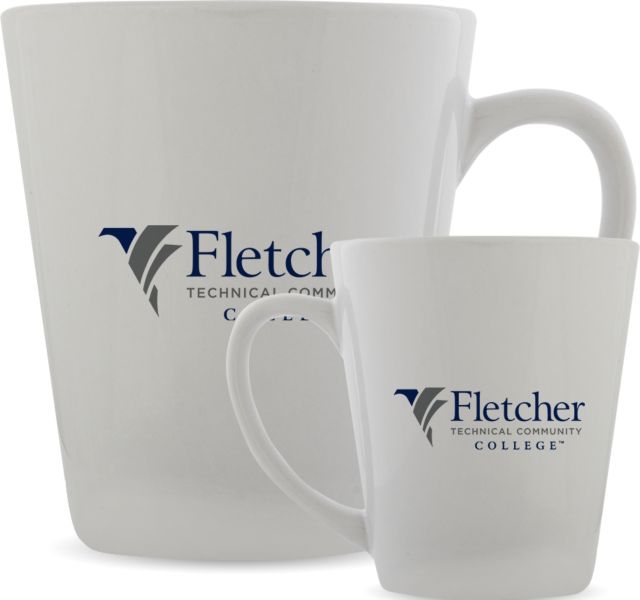 Fletcher Tech Full Color Latte Mug 12oz Horizontal Logo - ONLINE ONLY