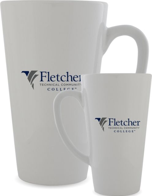 Fletcher Tech Full Color Latte Mug 17oz Horizontal Logo - ONLINE ONLY