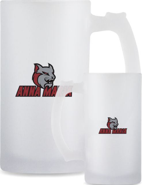 Anna Maria Full Color Decorative Frosted Glass Mug 16oz Primary Mark - ONLINE ONLY