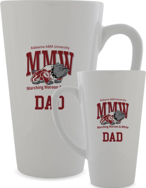 Alabama AandM Marching Band Full Color Latte Mug 17oz Dad - ONLINE ONLY