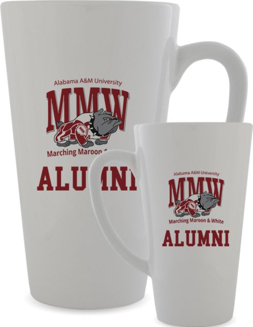 Alabama AandM Marching Band Full Color Latte Mug 17oz Alumni - ONLINE ONLY