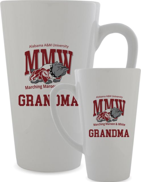 Alabama AandM Marching Band Full Color Latte Mug 17oz Grandma - ONLINE ONLY