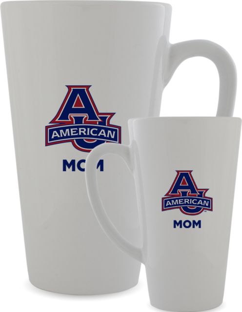 American University Full Color Latte Mug 17oz Mom - ONLINE ONLY