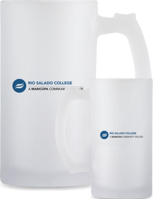 Rio Salado Full Color Decorative Frosted Glass Mug 16oz Primary Mark - ONLINE ONLY