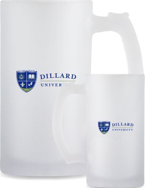 Dillard Full Color Decorative Frosted Glass Mug 16oz Primary Mark - ONLINE ONLY