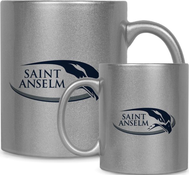 Saint Anselm Full Color Metallic Mug 11oz Athletic Mark Hawk Head - ONLINE ONLY