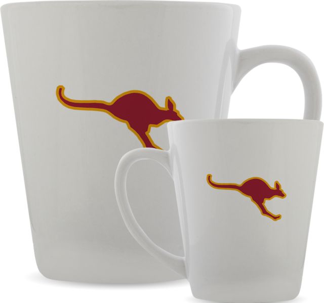 Austin College Full Color Latte Mug 12oz Roo Mascot - ONLINE ONLY
