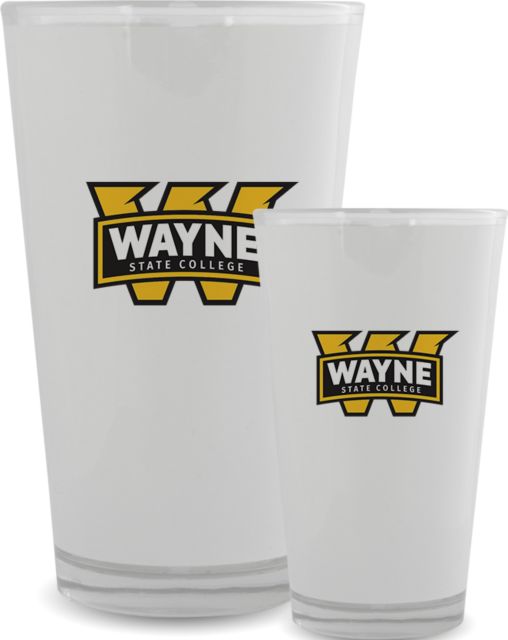 Wayne State Full Color Glass 17oz Primary Mark - ONLINE ONLY