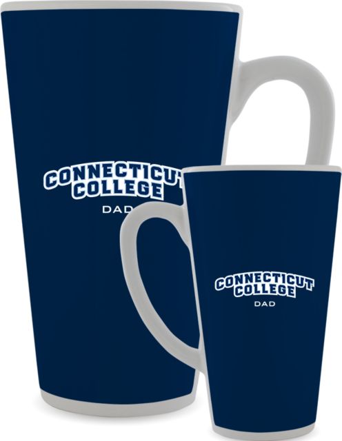 Connecticut College Full Color Latte Mug 17oz Dad - ONLINE ONLY