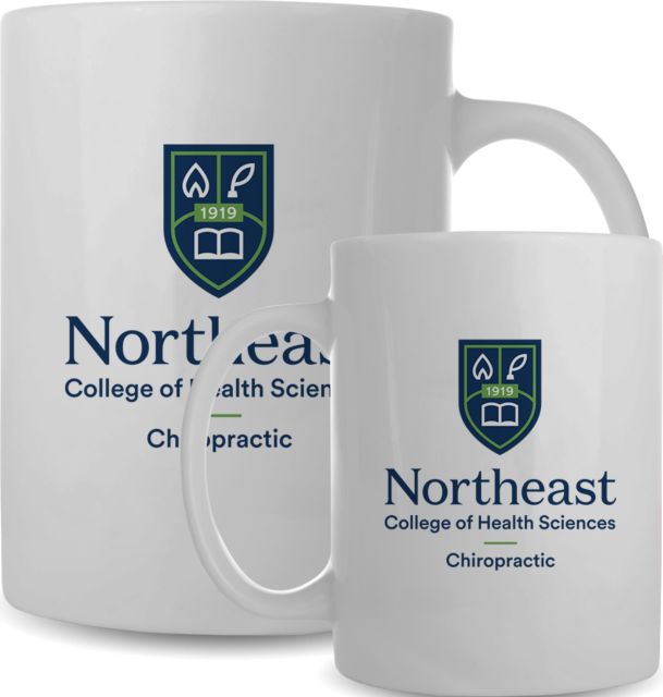 NE College of Health Full Color Mug 15oz Northeast College Chiropractic Stacked - ONLINE ONLY