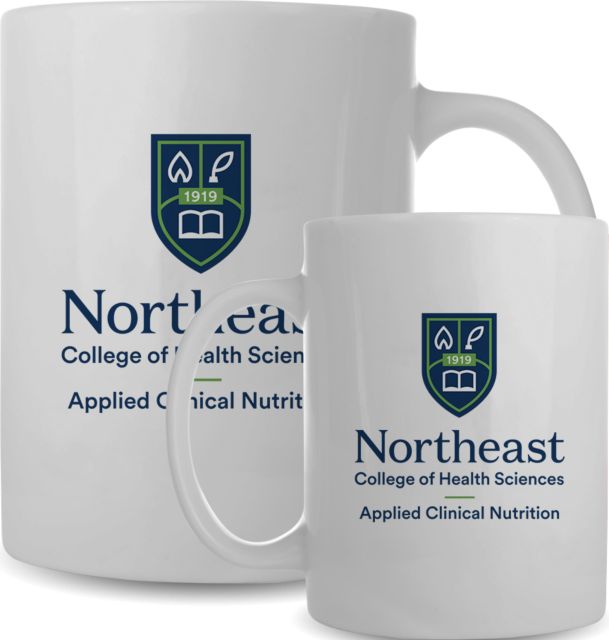 NE College of Health Full Color Mug 15oz Northeast College Applied Clinical Nutrition Stacked - ONLINE ONLY