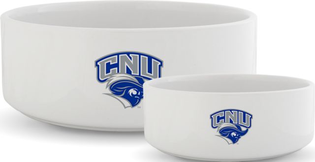 Christopher Newport Ceramic Dog Bowl Official Logo - ONLINE ONLY