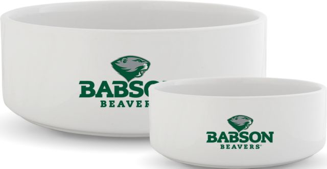Babson Ceramic Dog Bowl Primary Mark - ONLINE ONLY