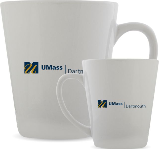 UMass Dartmouth Full Color Latte Mug 12oz UMass Dartmouth University Logo - ONLINE ONLY