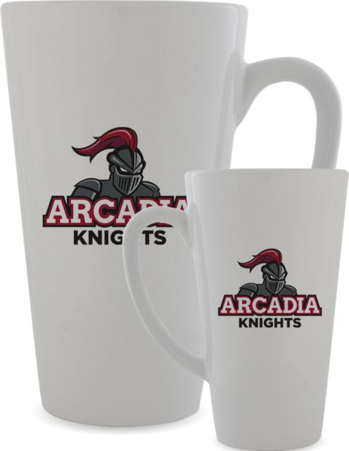 Arcadia Full Color Latte Mug 12oz Arcadia Knights Stacked - ONLINE ONLY