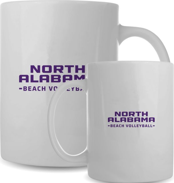 North Alabama Full Color Mug 15oz Beach Volleyball UNA - ONLINE ONLY