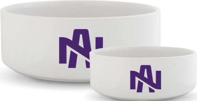 North Alabama Ceramic Dog Bowl NA Ligature - ONLINE ONLY