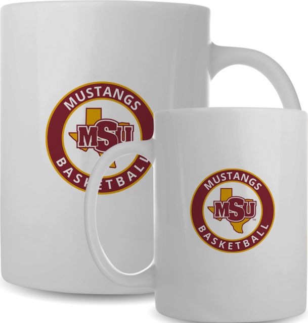 Midwestern State Full Color Mug 15oz Basketball - MSU - ONLINE ONLY