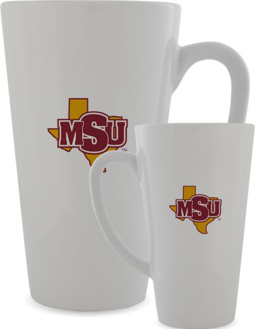 Midwestern State Full Color Latte Mug 17oz MSU Logo - ONLINE ONLY