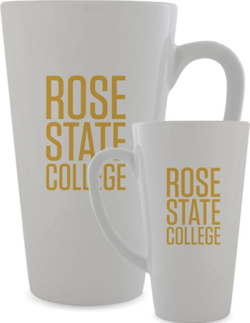 Rose State Full Color Latte Mug 17oz Primary Mark - ONLINE ONLY