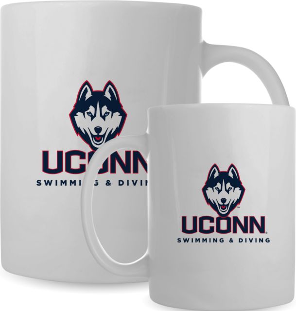 UConn Full Color Mug 15oz UConn Huskies Swimming and Diving