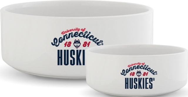 UConn Ceramic Dog Bowl UConn Huskies Est 1881