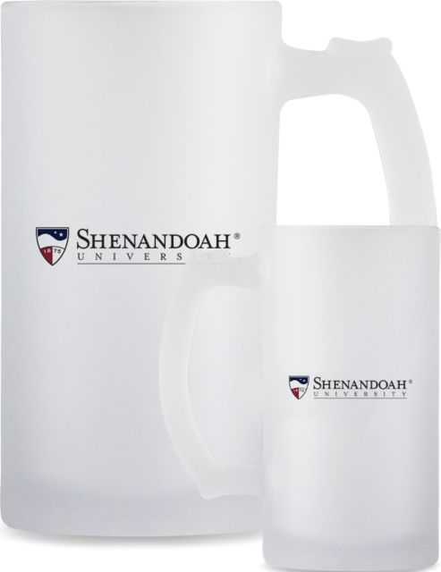Shenandoah Full Color Decorative Frosted Glass Mug 16oz Primary University Mark- ONLINE ONLY