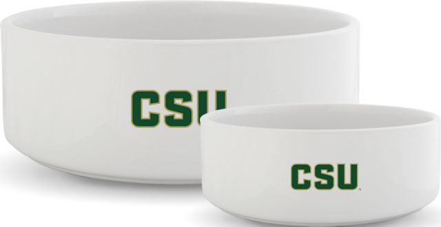 Colorado State Ceramic Dog Bowl CSU Official Wordmark