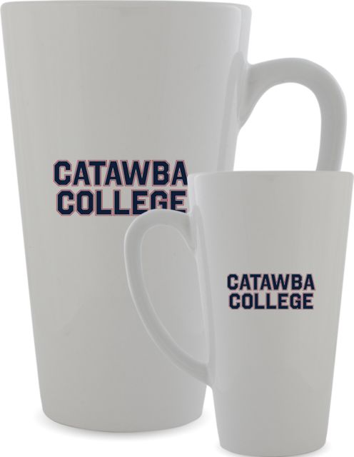 Catawba Full Color Latte Mug 17oz Catawba College Stacked - ONLINE ONLY