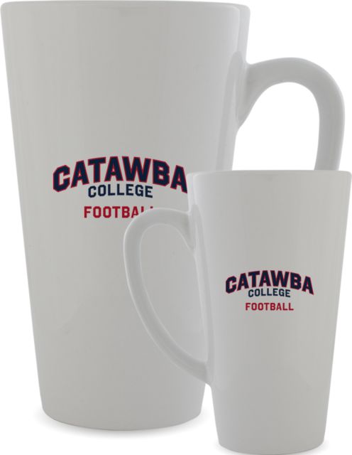 Catawba Full Color Latte Mug 17oz Catawba College Primary Football - ONLINE ONLY