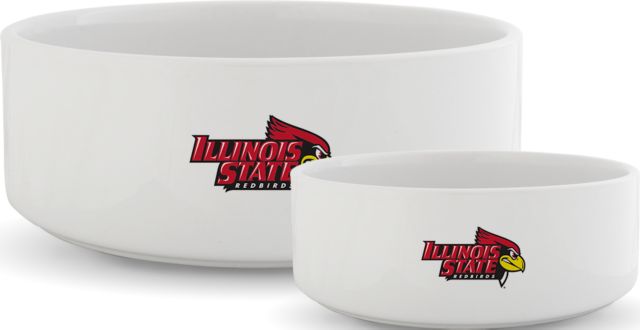 Illinois State Ceramic Dog Bowl Illinois State Official Athletics Logo - ONLINE ONLY