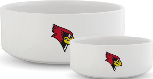 Illinois State Ceramic Dog Bowl Reggie Redbird - ONLINE ONLY